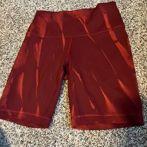Lululemon Athletica Burgundy Bike Shorts